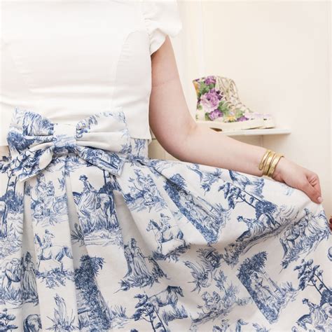 toile de jouy skirt.